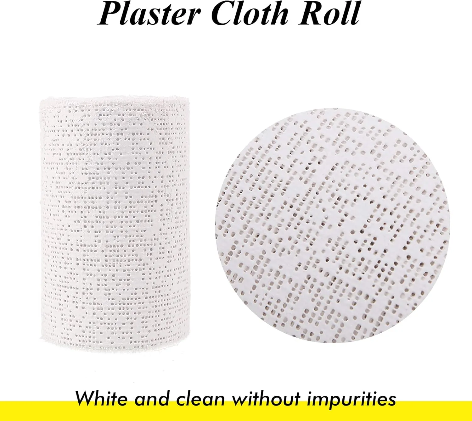 Falling in Art Plaster Cloth Rolls, 500gsm Plaster Strip, Plaster Gauze Bandages for Craft Projects, Mask Making, Belly Casts, Body Molds, 4inch x180inch, 8 Pack
