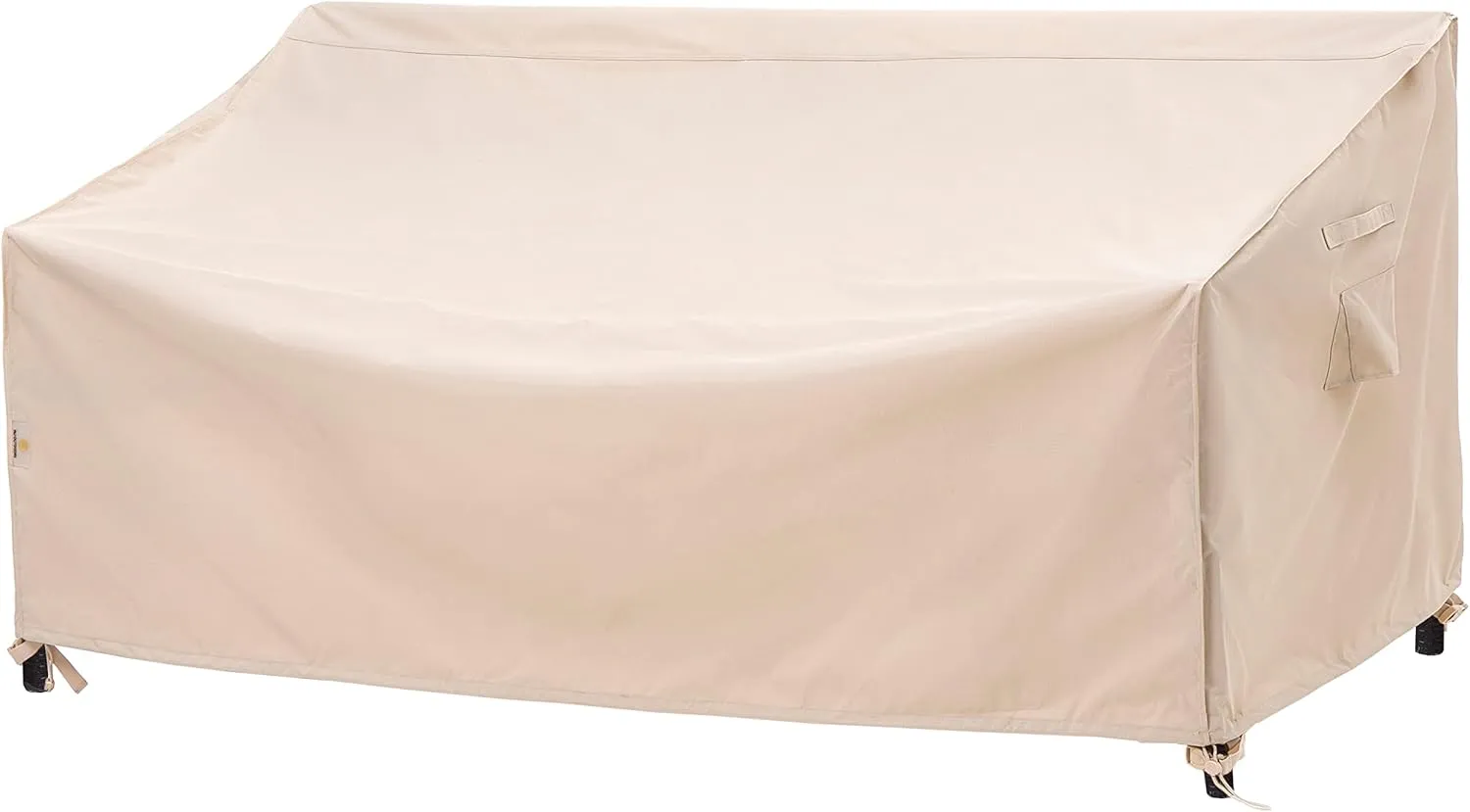 F&J Outdoors Waterproof UV Resistant 2 Seater Heavy Duty Patio Loveseat Cover, Beige, 58" W x 35" D x 35" H
