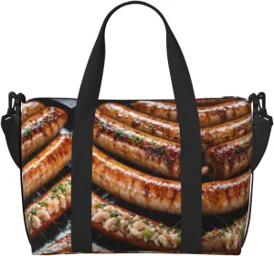 Fast Food Print Versatile Travel Gym Carry Bag,Ideal For Business,Sports,Weekend Stays