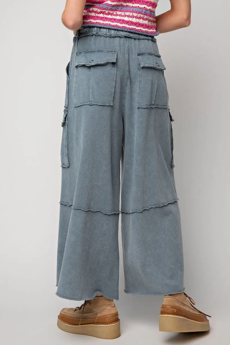 Feelin' Good Utility Pants in Faded Navy