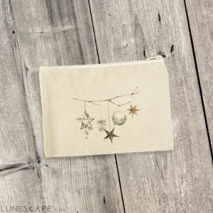 Festive Branch - Canvas Zipper Pouch