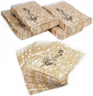 FindingKing 500 Gold Paper Gift Bags Shopping Sales Tote Bags 4 x 6