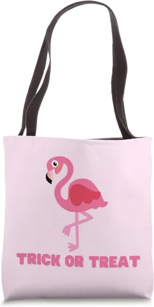 Flamingo Trick or Treat Bag Tote Bag