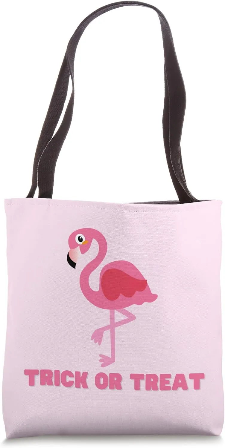 Flamingo Trick or Treat Bag Tote Bag