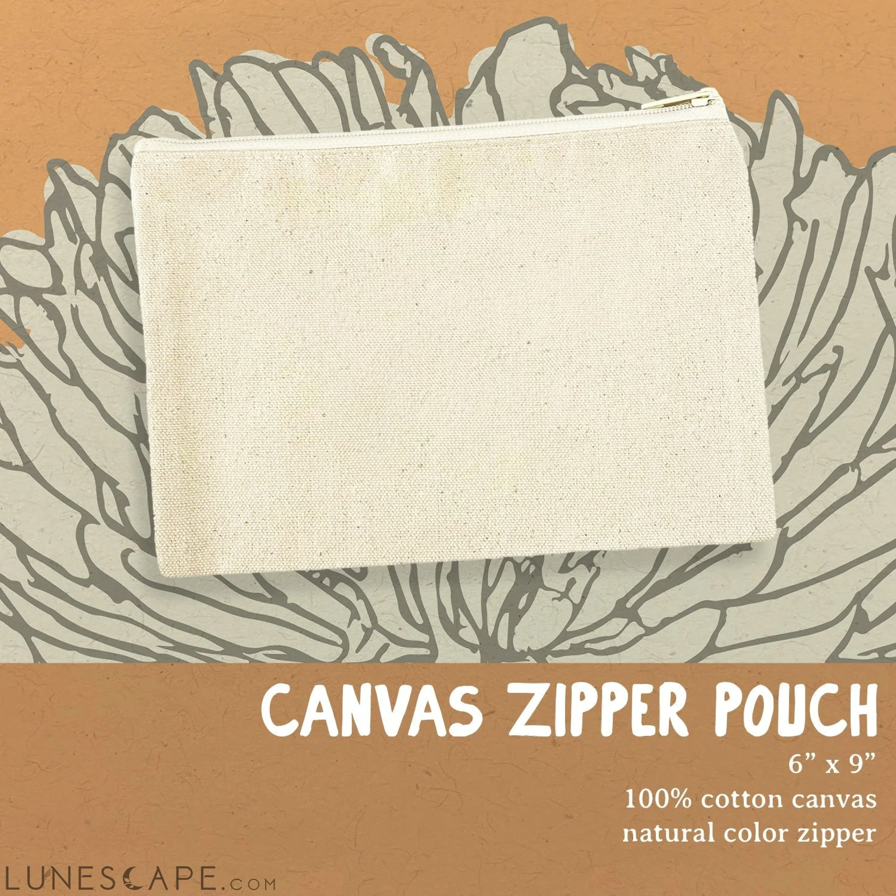 Flying Cupids - Valentine's Canvas Zipper Pouch