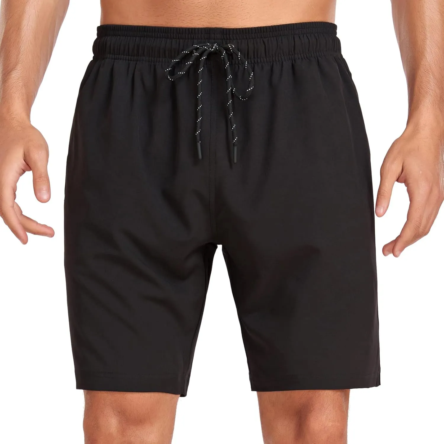 Flytop Mens Swim Trunks Quick Dry Board Shorts with Zipper Pockets Bathing Suit