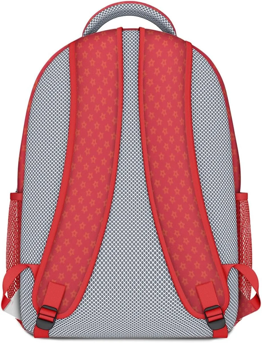 Football Backpack for Boys Girls, High Capacity Football Laptop Bag Casual Daypack For Adults Men Fan Gifts