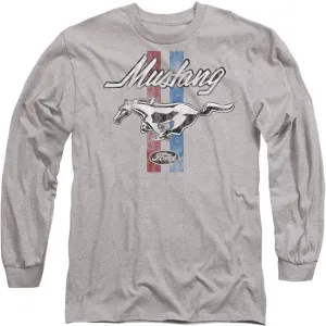 Ford Mustang Mustang Stripes Unisex Adult Long-Sleeve T Shirt