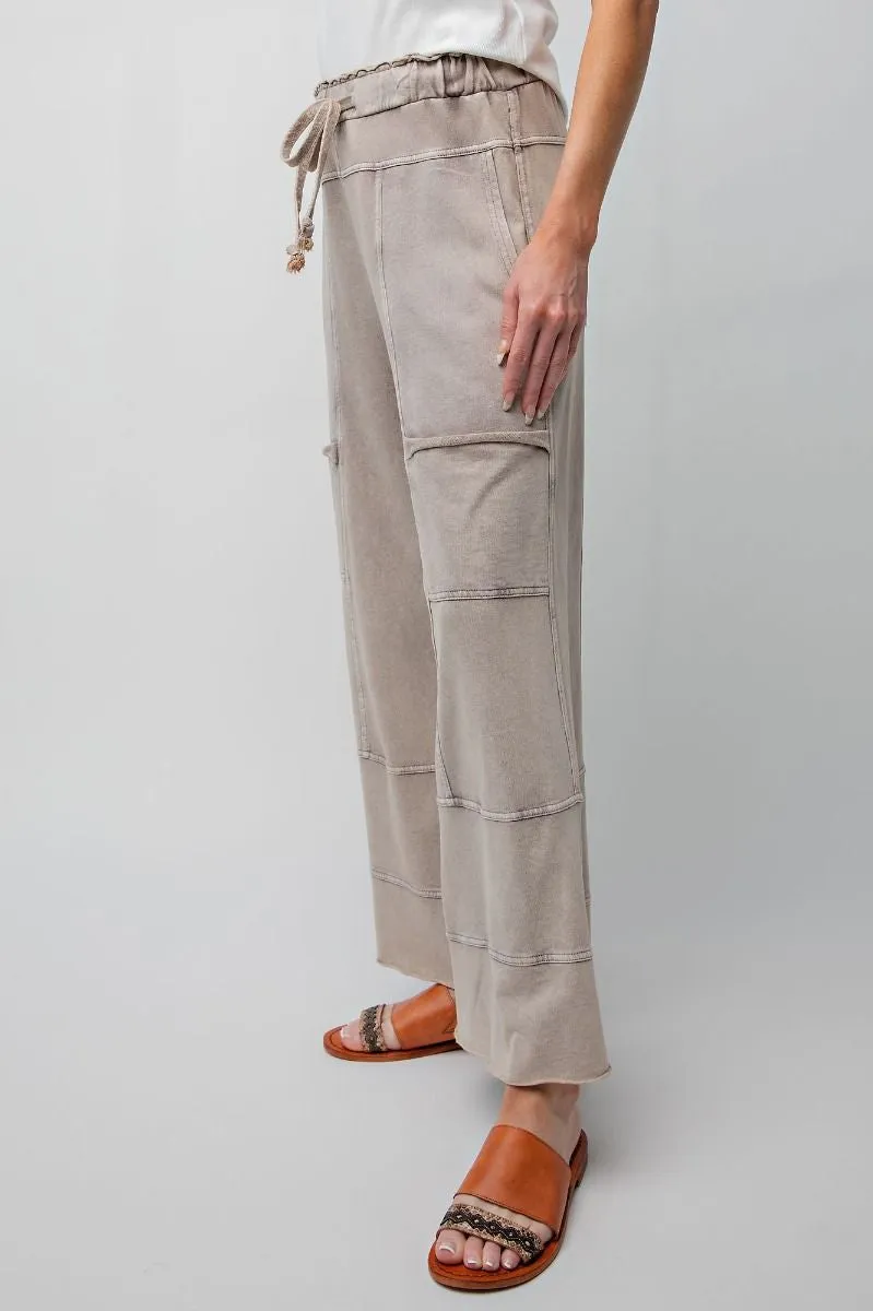 Francie French Terry Pants- Mushroom