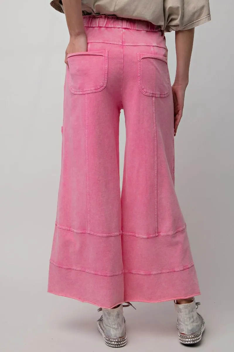 Francie French Terry Pants- Pink