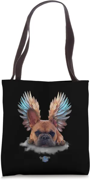 Frenchie Dog French Bulldog Memorial Dog Angel Tote Bag