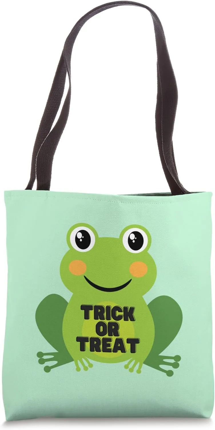 Frog Trick or Treat Bag Tote Bag
