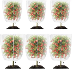 Fruit Tree Netting with Zipper and Drawstring Bird Netting for Garden Plant Protection Mesh Pest Barrier Bags for Tree Plant Protection(6 Pcs,5.9 x 5.9 ft,7.8 x 7.8 ft)