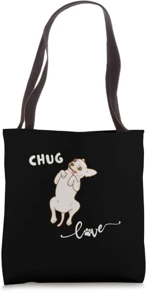 Funny Chug Dog Belly Rub Funny Pet Tote Bag
