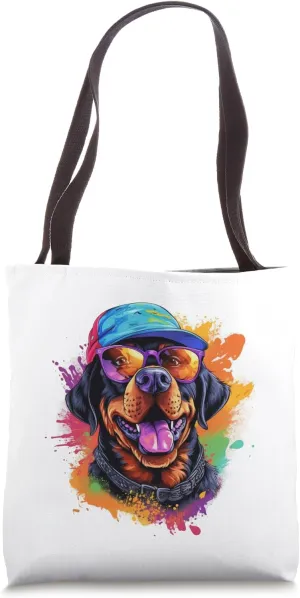 Funny Cool Dog Tote Bag