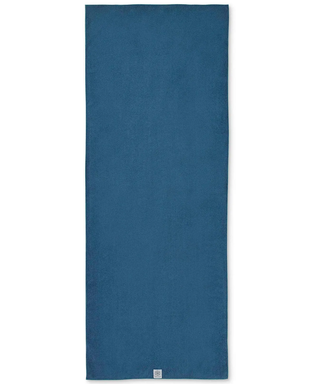 Gaiam Stay Put Yoga Towel Mat (Fits Over Standard Size - 68"L x 24"W), Lake