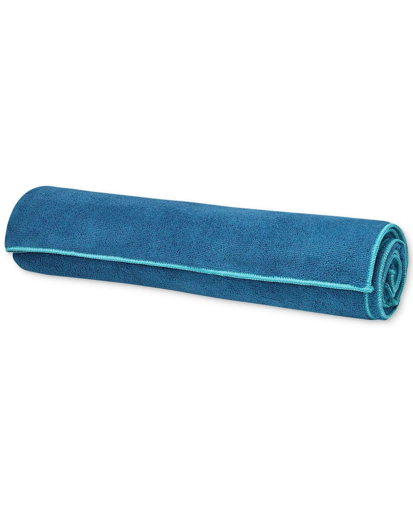 Gaiam Stay Put Yoga Towel Mat (Fits Over Standard Size - 68"L x 24"W), Lake