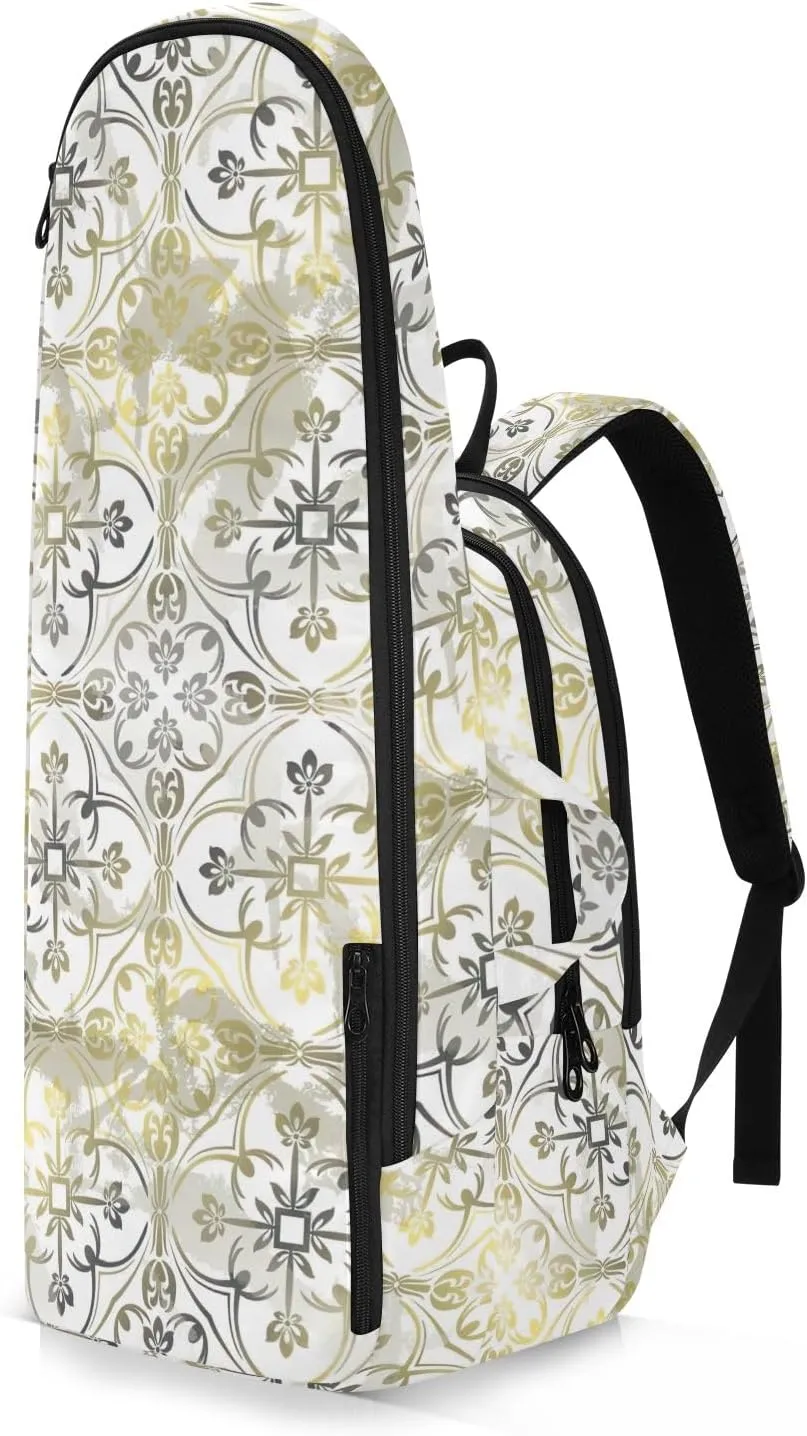 GAIGEO Cool Soccer Graffiti Pickleball Backpack, Multiple Storage Compartments Tennis Racket Backpack, Foldable Pocket