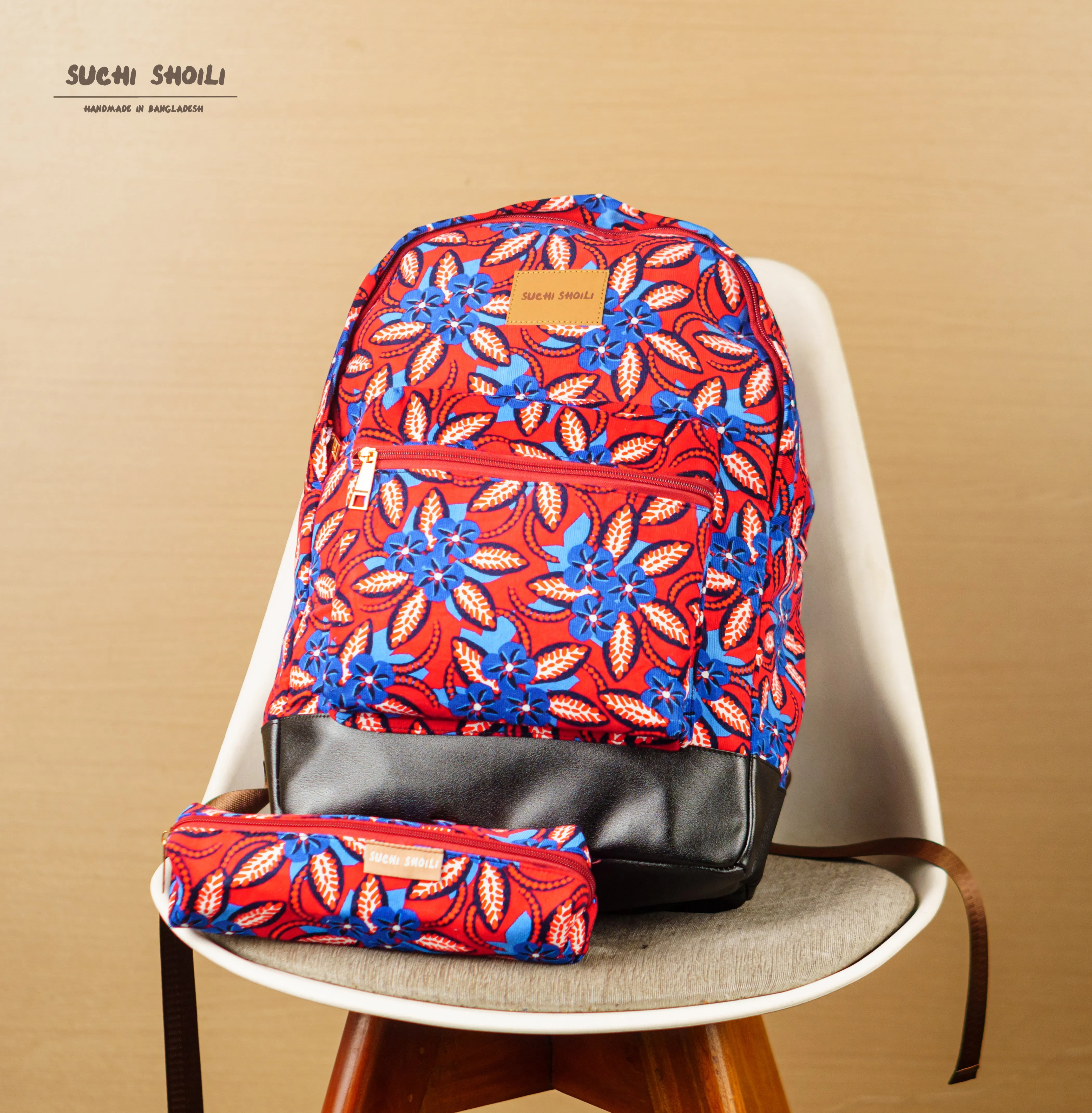 Garden Flower Corduroy Premium Backpack