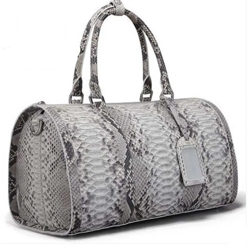 GENUINE PYTHON DUFFLE BAG "FLYING HIGH"