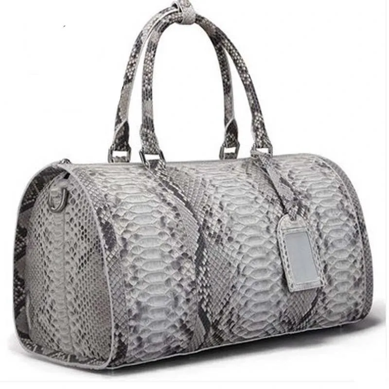 GENUINE PYTHON DUFFLE BAG "FLYING HIGH"