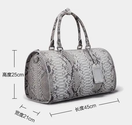 GENUINE PYTHON DUFFLE BAG
