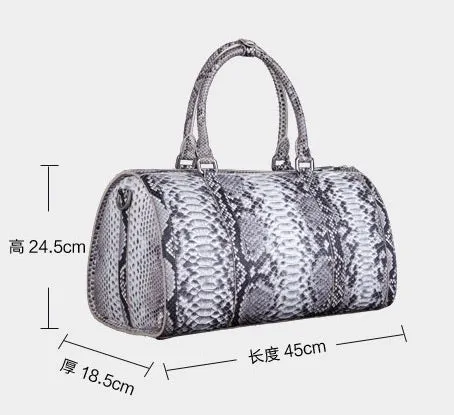 GENUINE PYTHON DUFFLE BAG