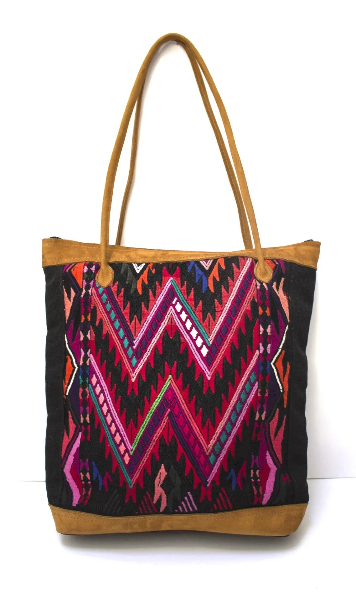 Geometriko Huipil Tote Bag Fire Peaks