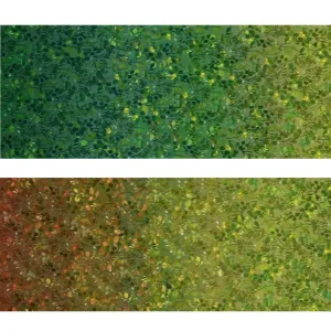 Glorious Garden Green Leaf Ombre Cotton Fabric