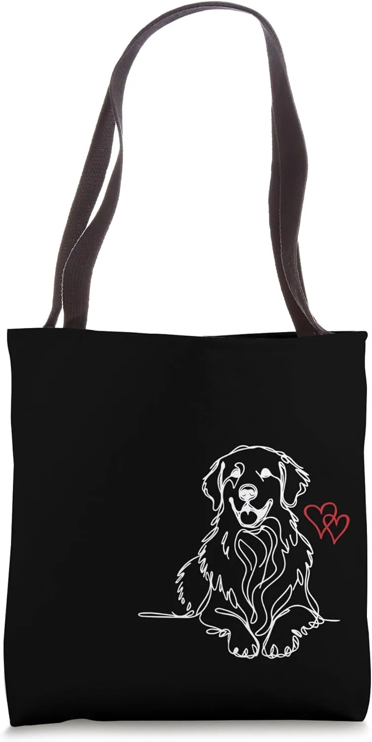 Golden Retrieval, dog lovers, minimalistic simple fashion Tote Bag