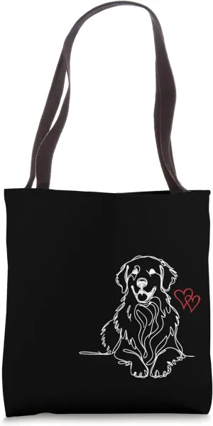 Golden Retrieval, dog lovers, minimalistic simple fashion Tote Bag