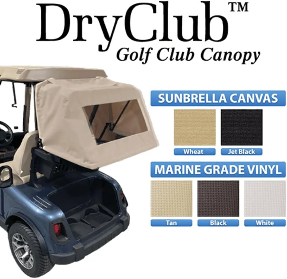 Golf Cart Club Cover – DryClub Canopy in Sunbrella Canvas - Golf Club Canopy Golf Carts, Golf Cart Accessory (Fits: EZGO, Club Car, Yamaha)