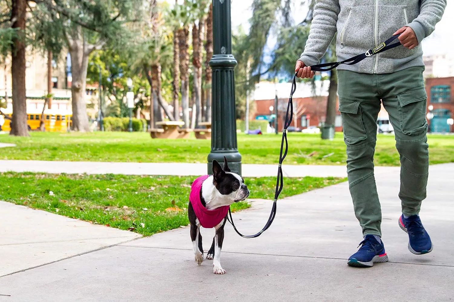 Gooby Puffer Vest Dog Jacket - Turquoise, Medium - Ultra Thin Zip Up Wind Breaker with Dual D Ring Leash - Water Resistant Small Dog Sweater Coat - Dog Clothes for Small Dogs Boy or Medium Dogs, (18")