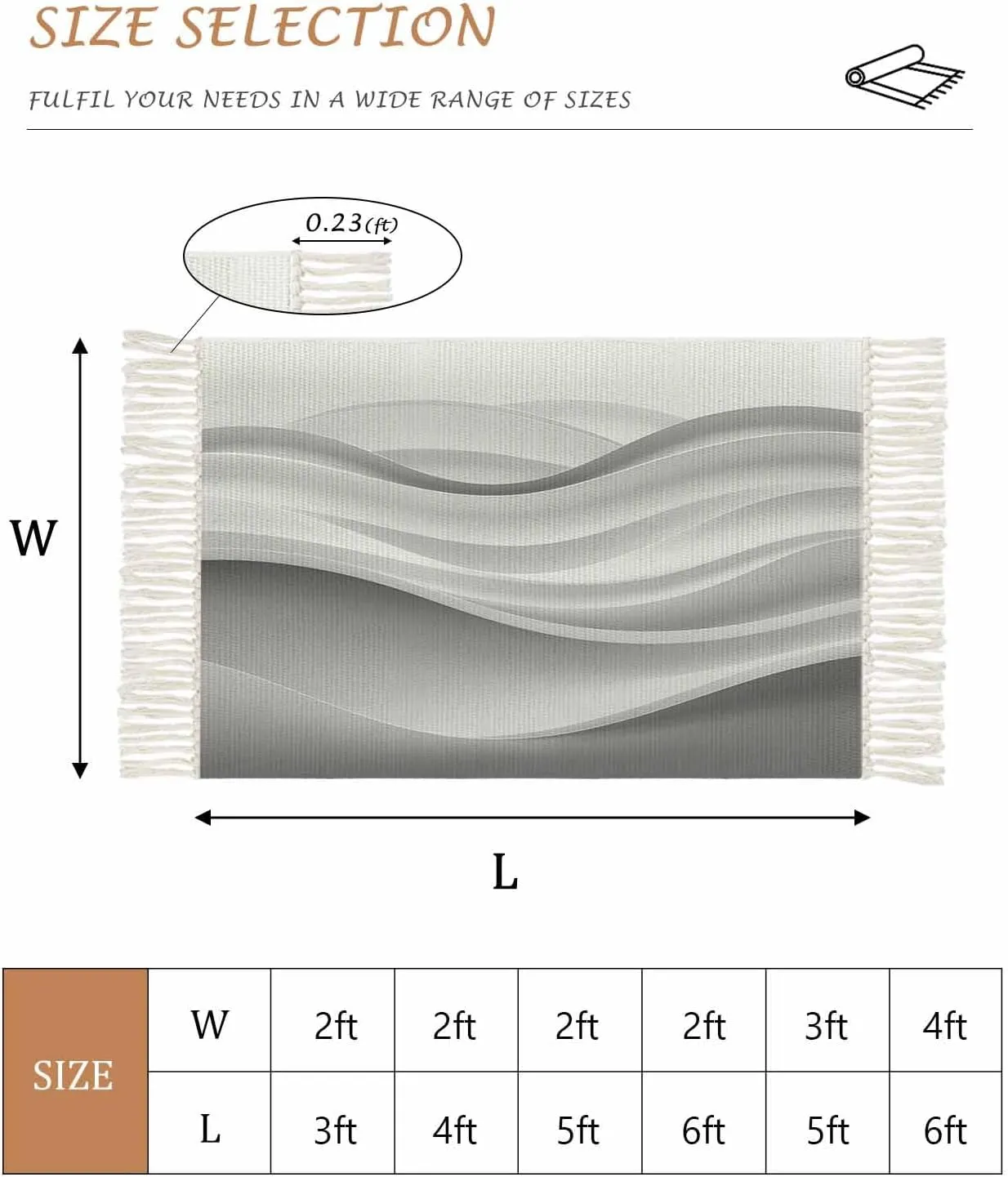 Gray Marble Hallway Runner Rug 2X6 Ft Kitchen Carpet, Washable Woven Throw Carpet with Tassel, Vintage Simple Abstract Ombre Fluid Art Non-Shedding Bedroom Laundry Rugs