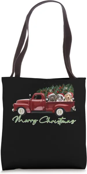 Greet You A Merry Christmas Animal Christmas Dog Tote Bag