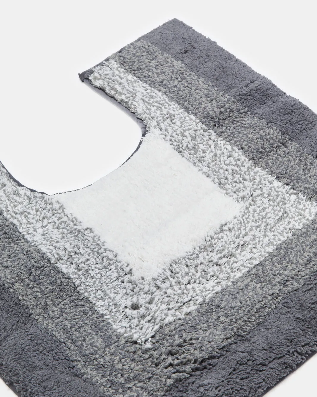 Grey Ombre Bathmat Set (2 Piece)