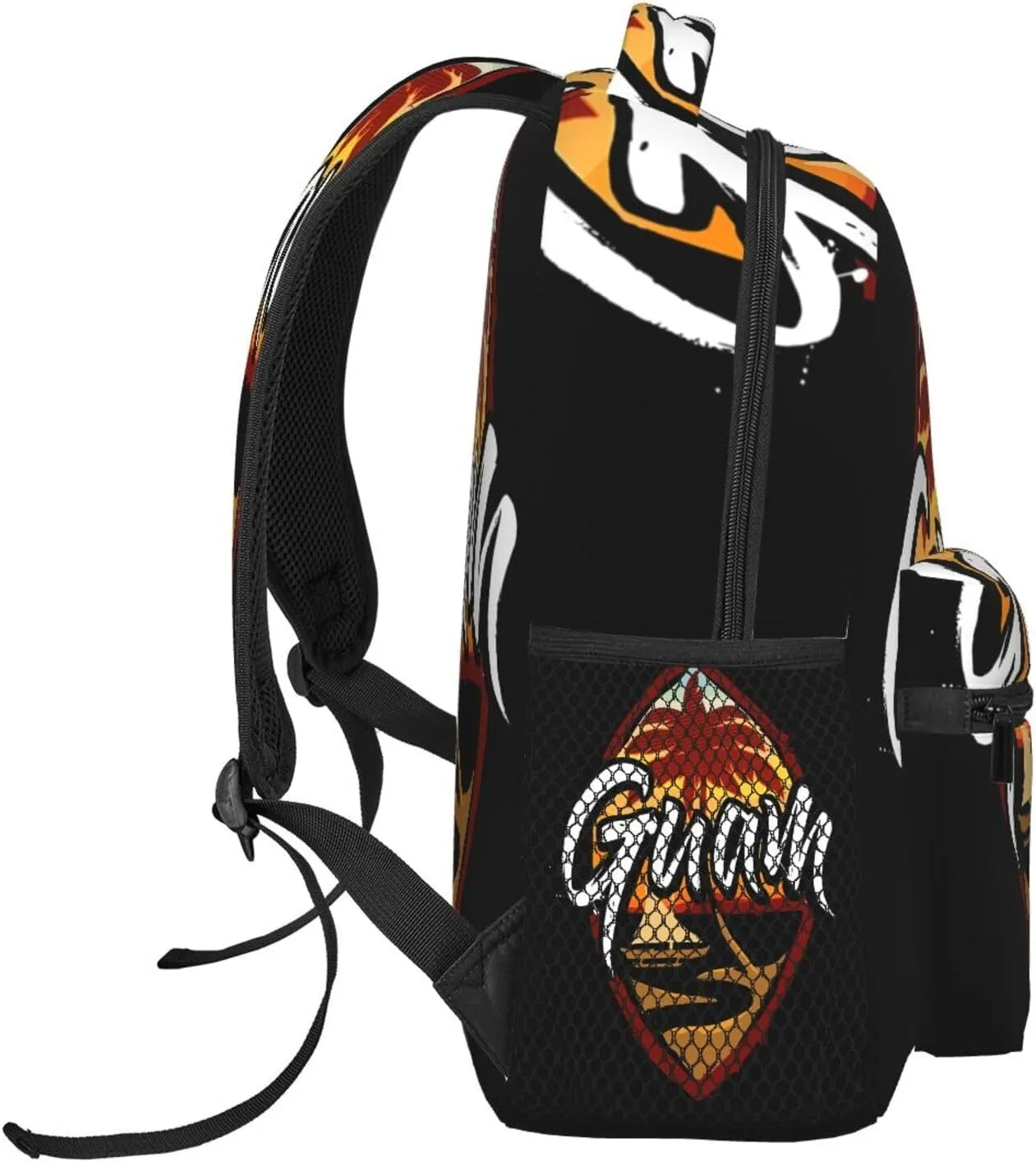Guam Island Flag Palm Tree Laptop Backpacks Double Shoulder Laptop Pack Bag Daypack Back Pack Bags Rucksack Computer Bag with Side Pockets Front Zipper Pockets For Commutes Travel