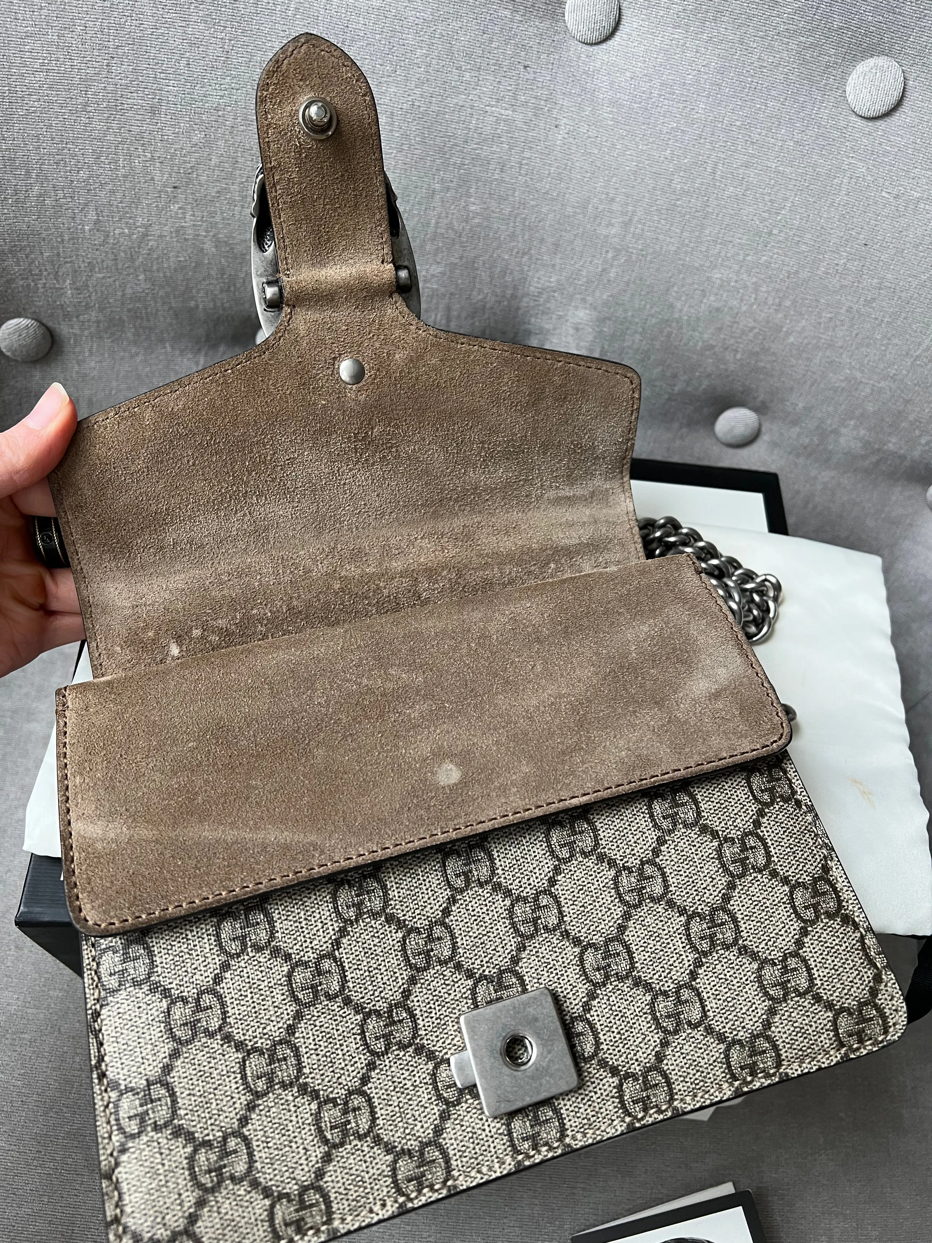 Gucci Dionysus GG Supreme Mini Shoulder Bag (RRP £1,750)