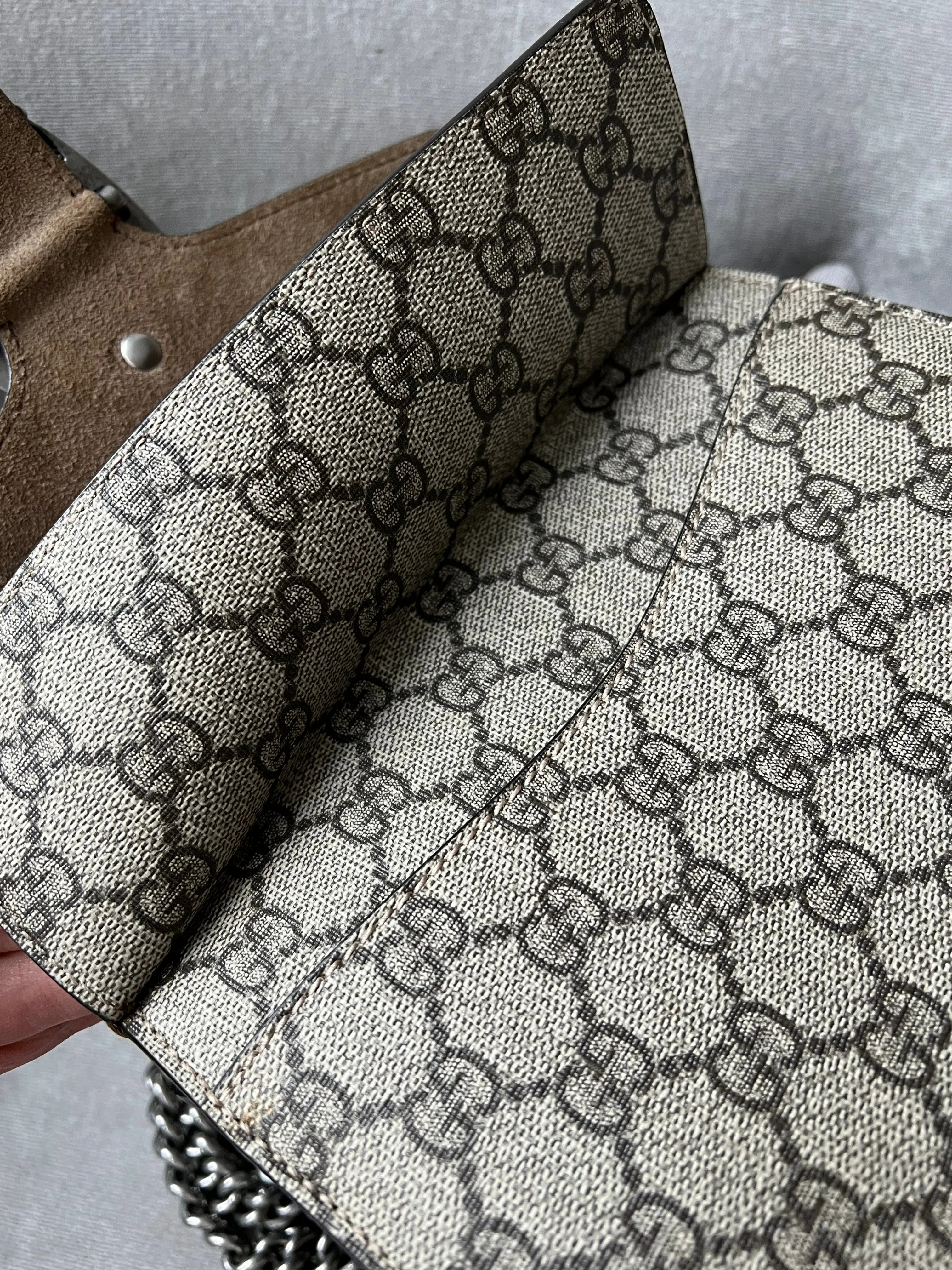 Gucci Dionysus GG Supreme Mini Shoulder Bag (RRP £1,750)