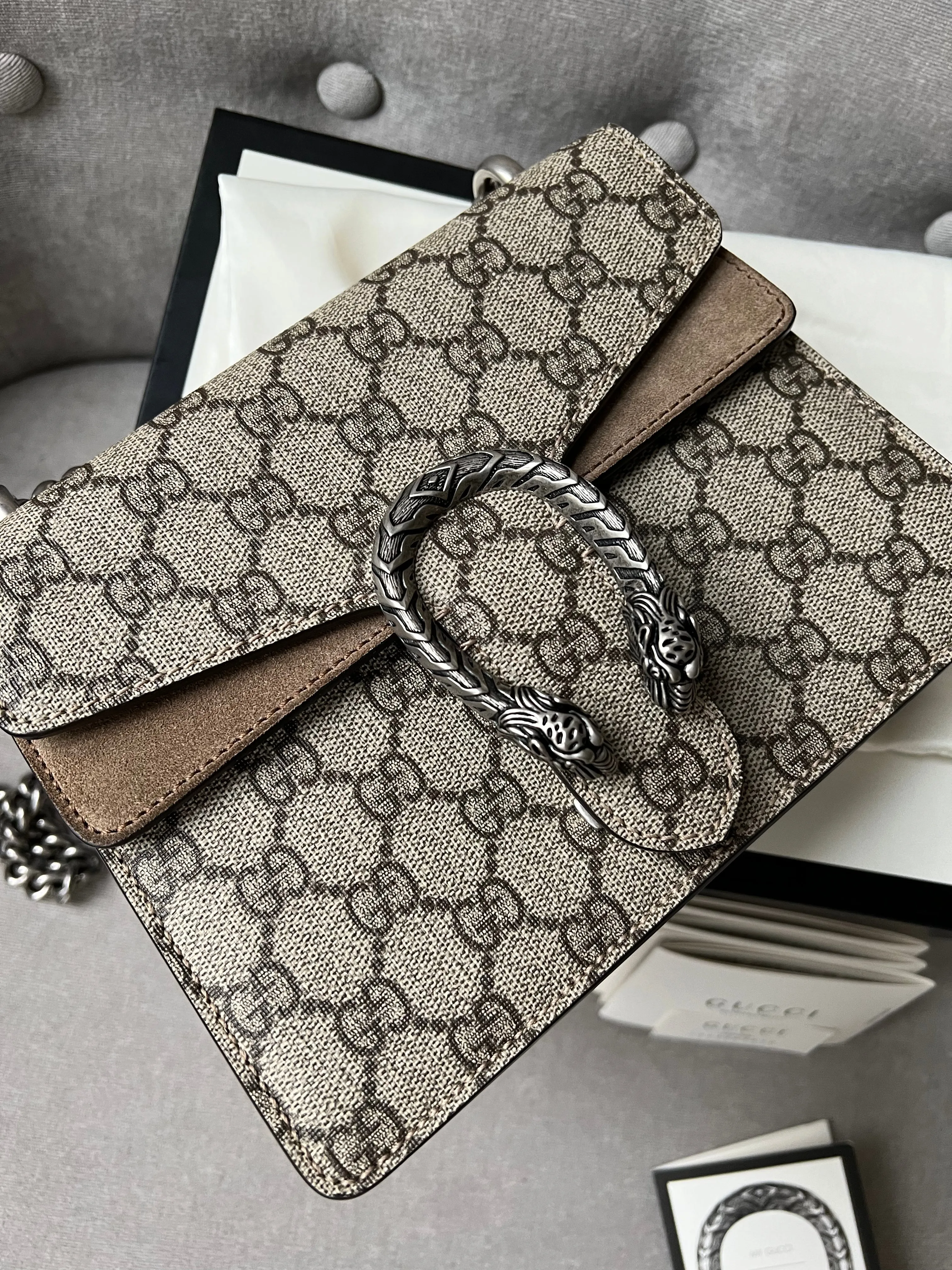 Gucci Dionysus GG Supreme Mini Shoulder Bag (RRP £1,750)
