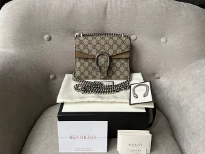 Gucci Dionysus GG Supreme Mini Shoulder Bag (RRP £1,750)