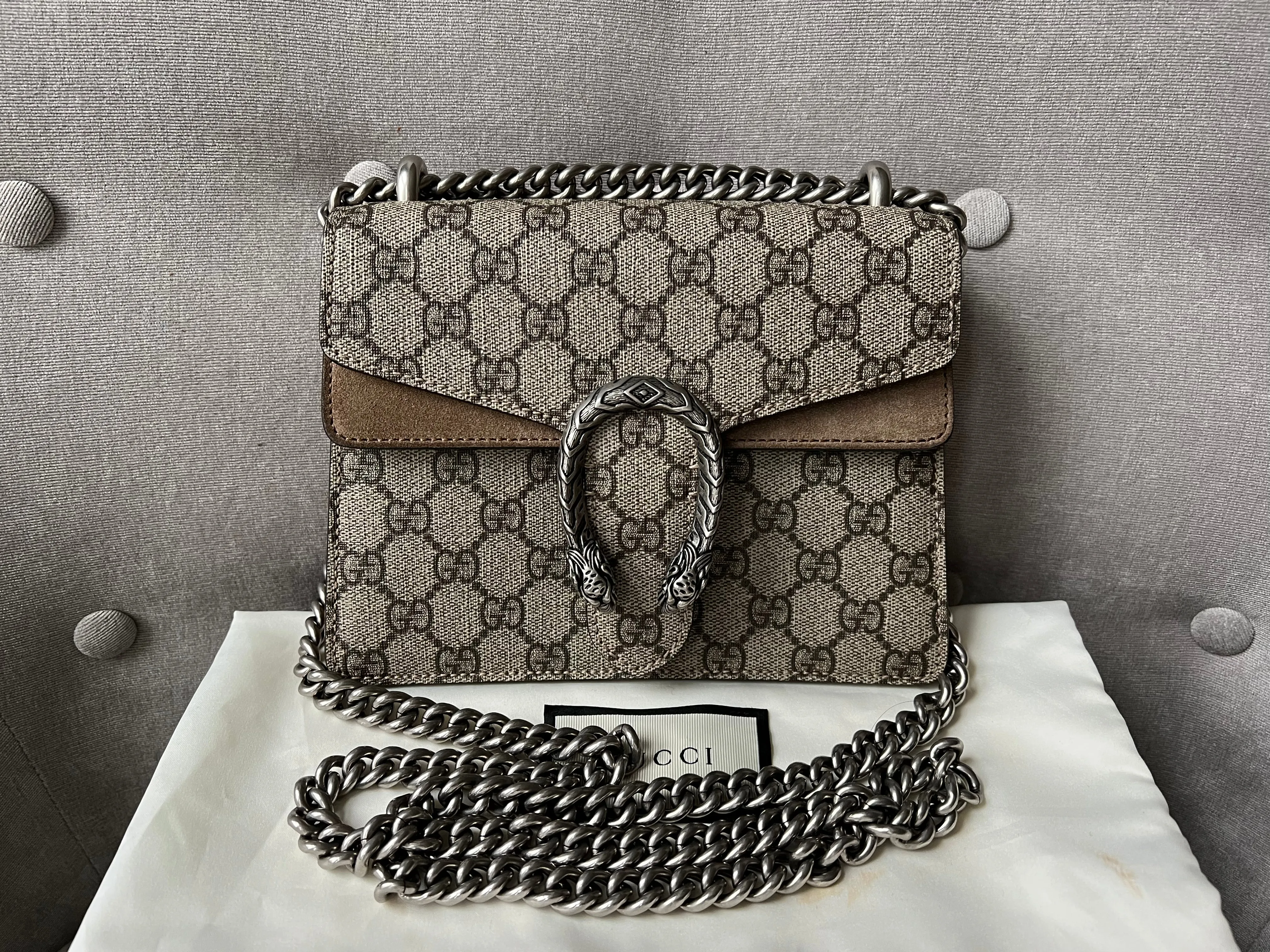 Gucci Dionysus GG Supreme Mini Shoulder Bag (RRP £1,750)