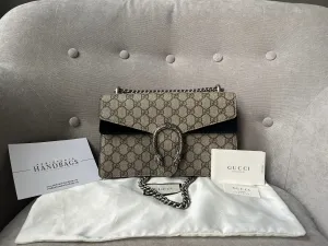Gucci Dionysus GG Supreme Small Shoulder Bag (RRP £2,220)