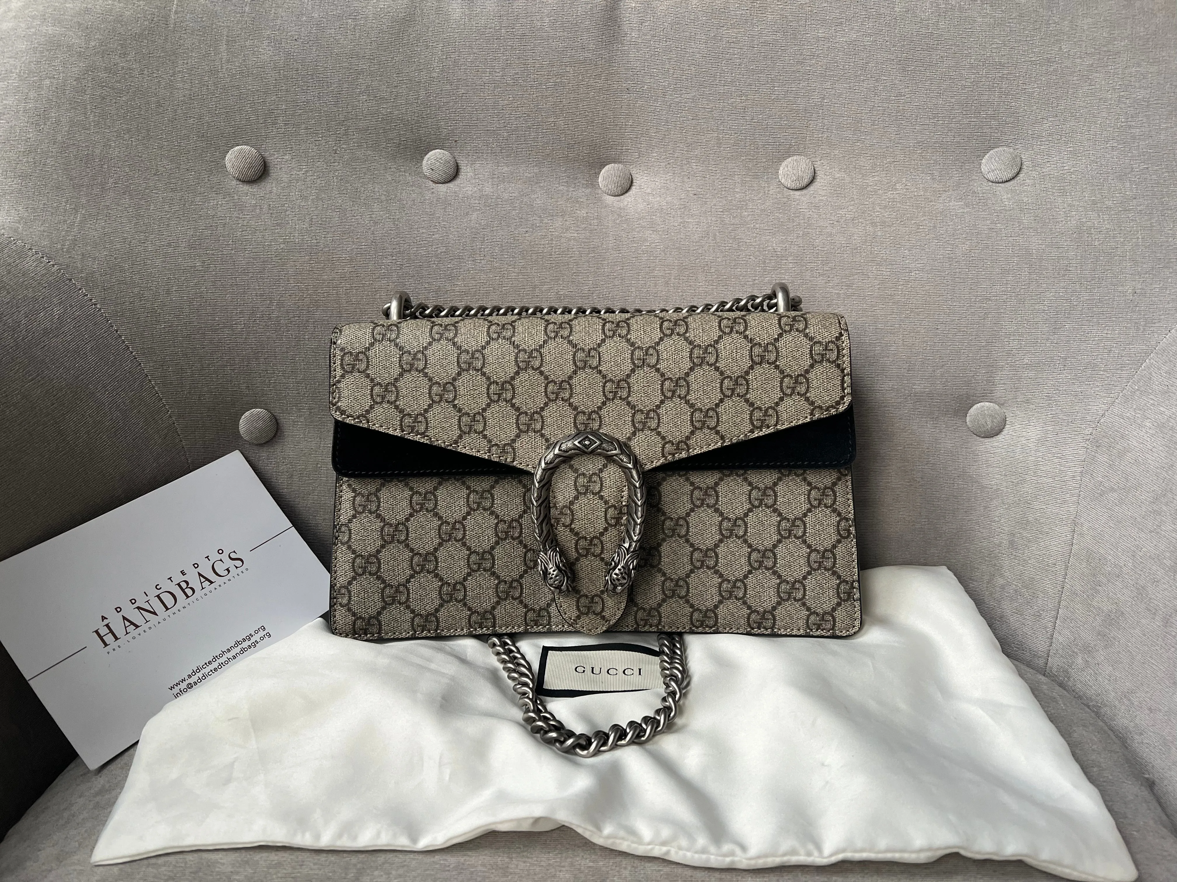 Gucci Dionysus GG Supreme Small Shoulder Bag (RRP £2,220)