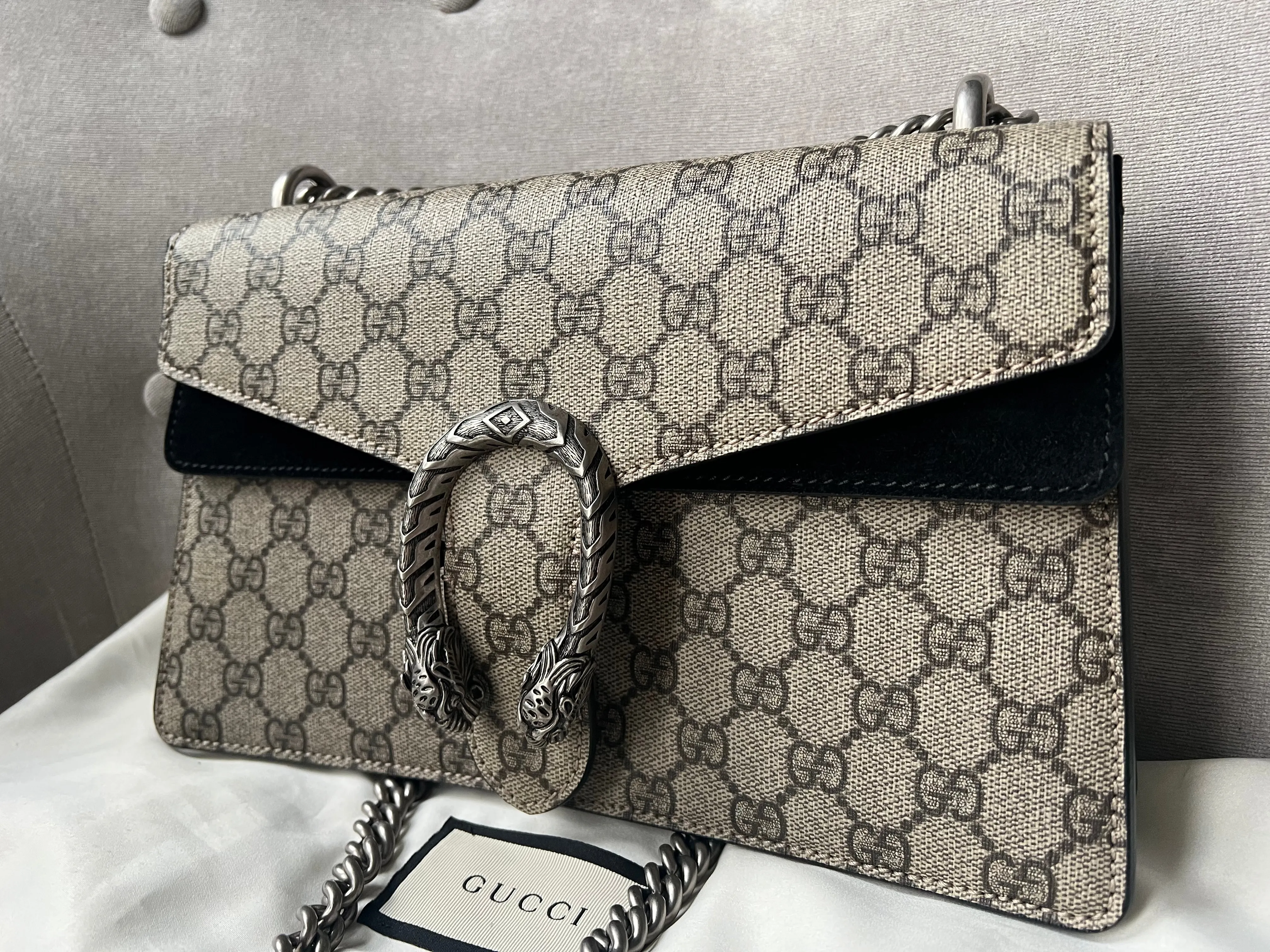 Gucci Dionysus GG Supreme Small Shoulder Bag (RRP £2,220)