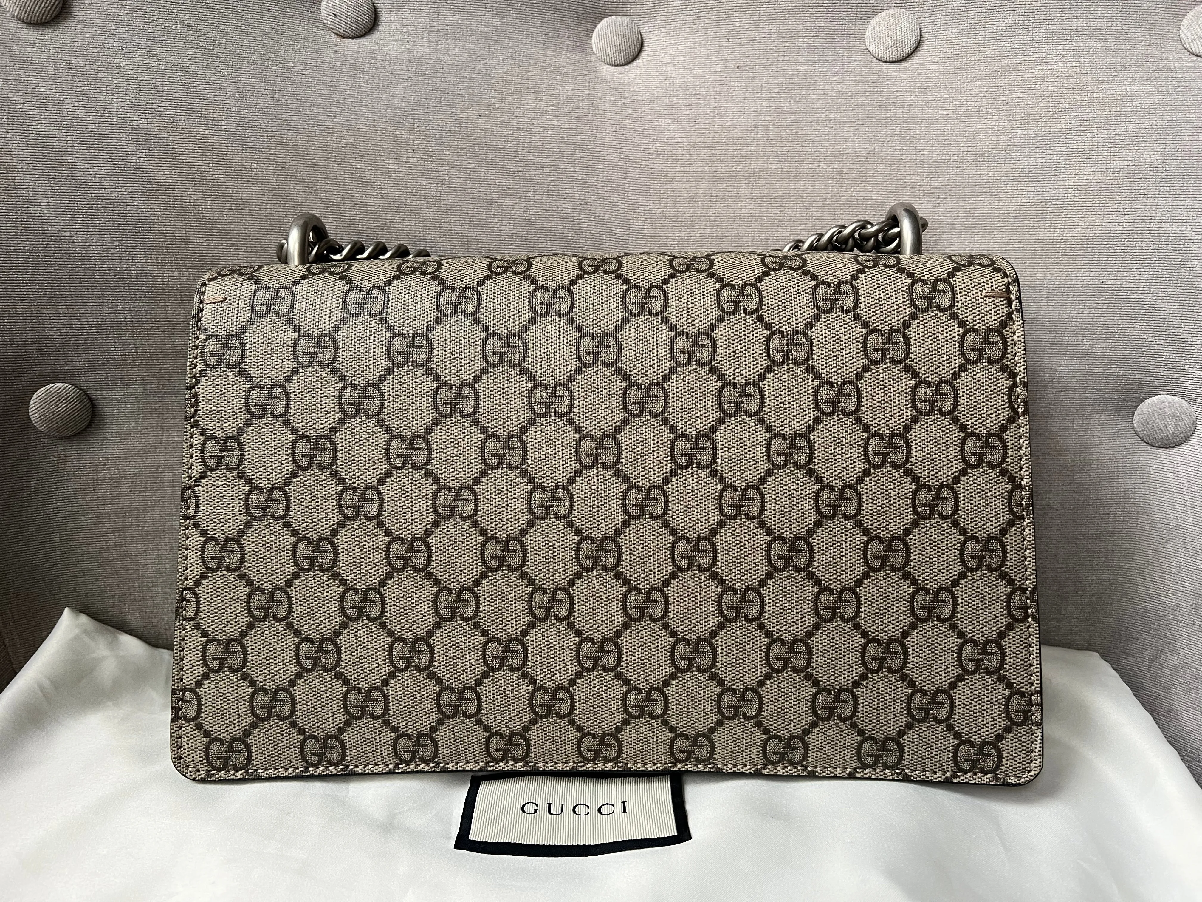 Gucci Dionysus GG Supreme Small Shoulder Bag (RRP £2,220)