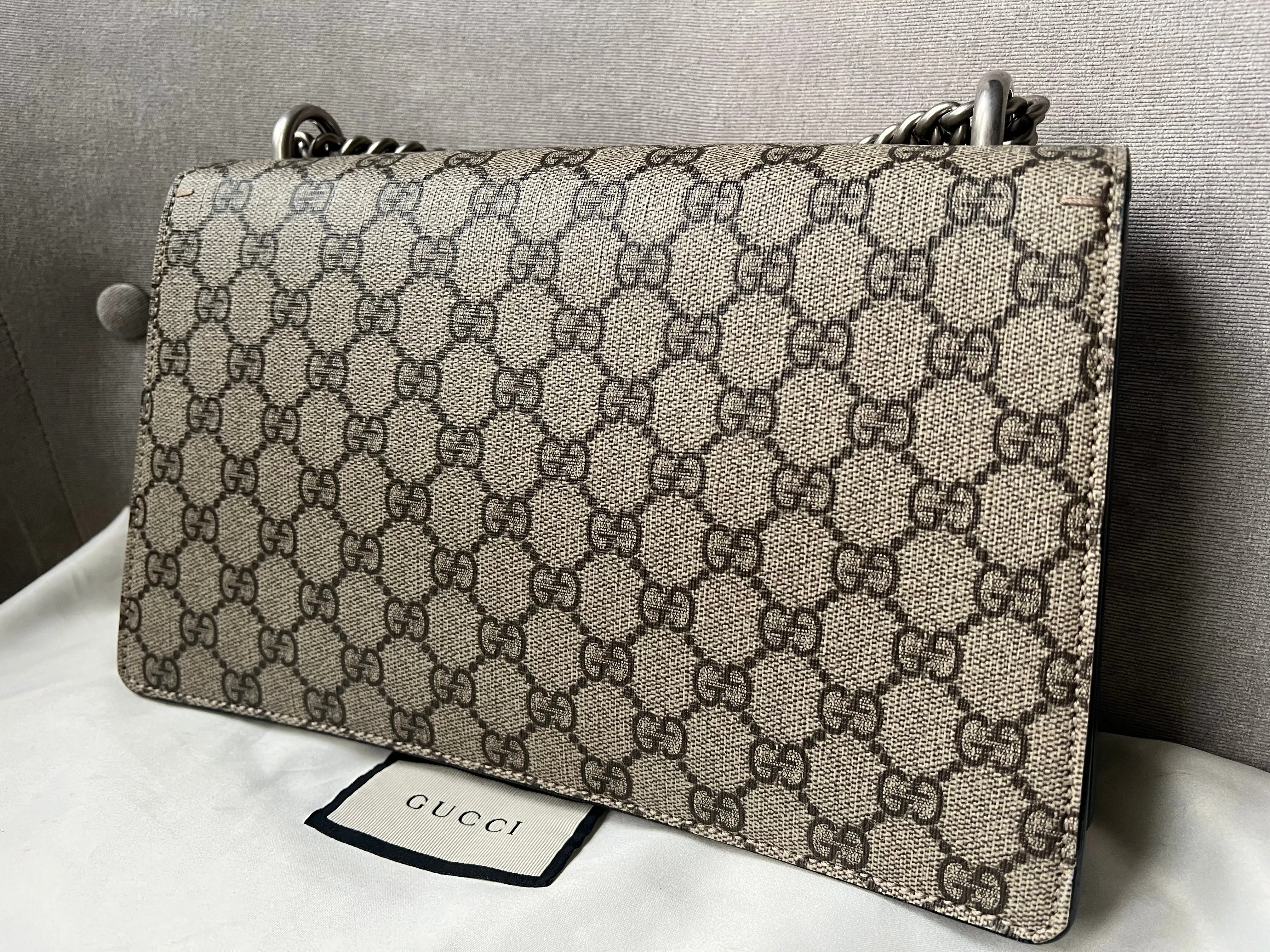 Gucci Dionysus GG Supreme Small Shoulder Bag (RRP £2,220)