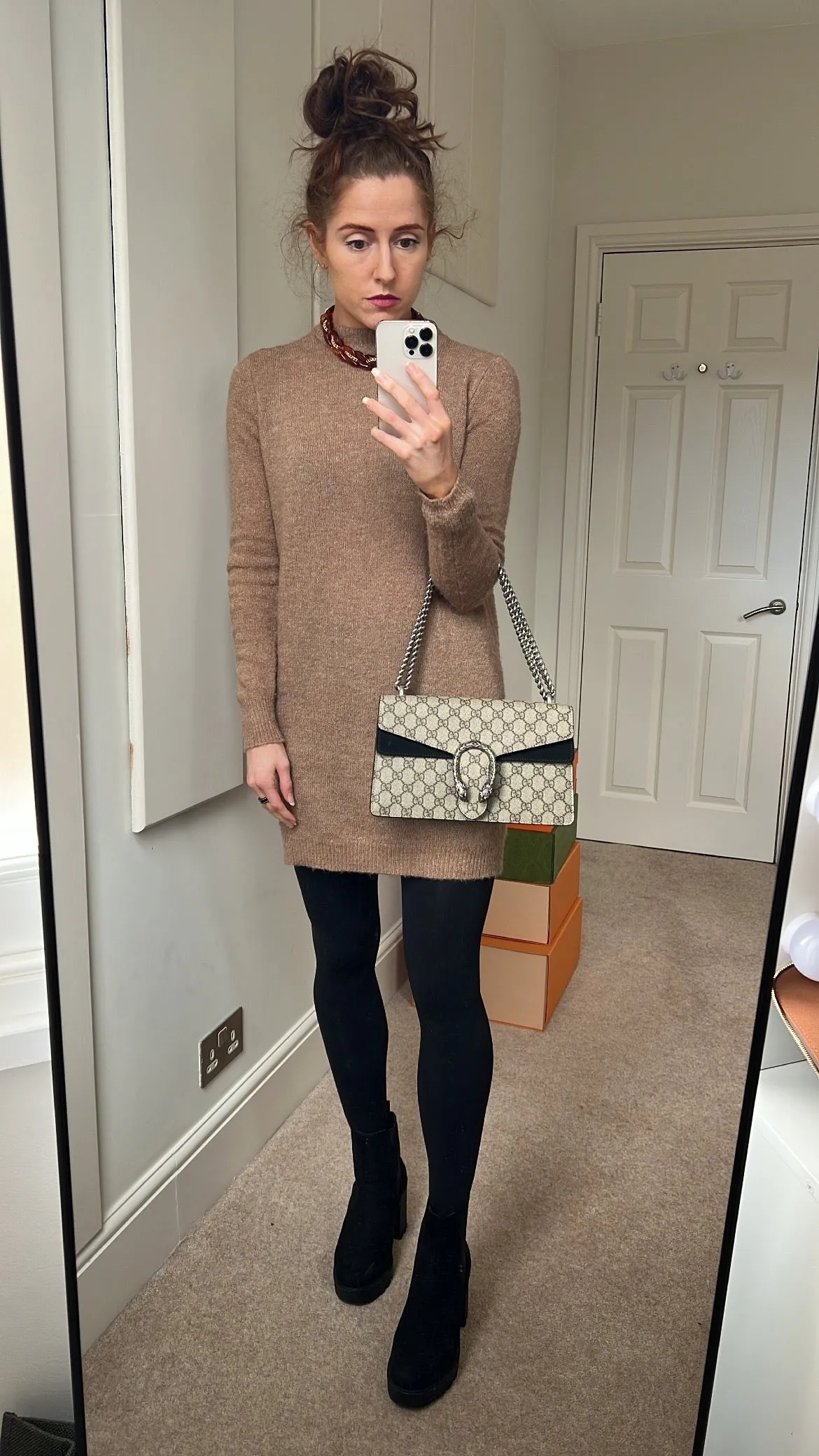 Gucci Dionysus GG Supreme Small Shoulder Bag (RRP £2,220)