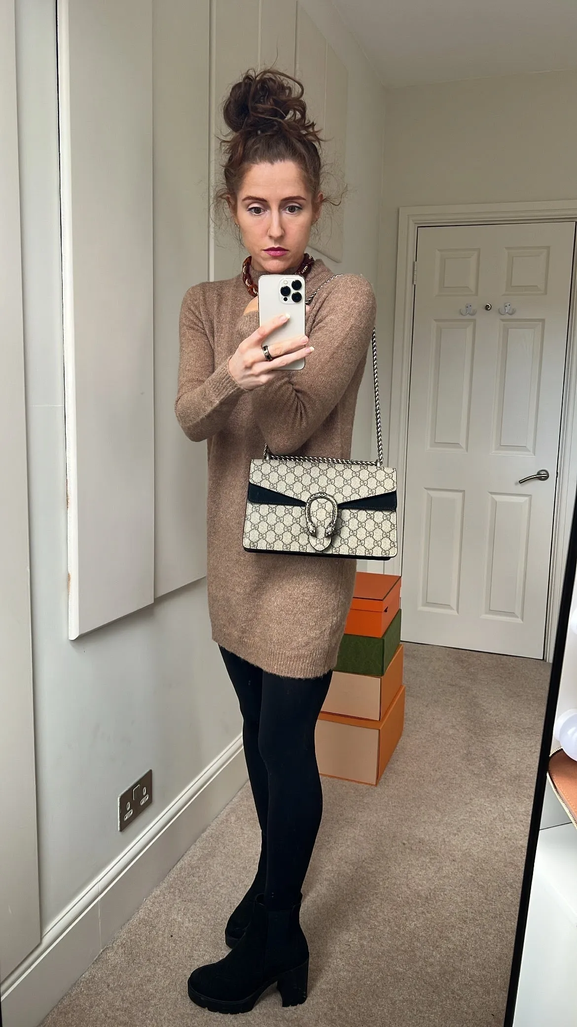 Gucci Dionysus GG Supreme Small Shoulder Bag (RRP £2,220)