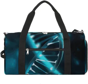 Gym Bag Duffle Bag Science Gene Strand Printed Yoga Bag Printed Backpack Duffel Bag Small Gym Bag for Travel Sports
